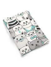 Obal na očkovací a zdravotní průkaz dítěte - Mentolové kočky