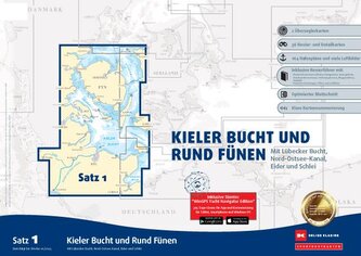 Sportbootkarten Satz 1: Kieler Bucht und Rund Fünen (Ausgabe 2025)