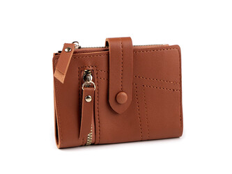 Dámská peněženka plochá 9x12 cm - 1 ks - 5 hnědá koňak