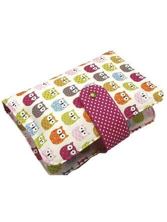 Plenkovník - organizér a pouzdro na pleny a vlhčené ubrousky -  Růžové sovy