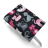 Nastavitelný obal na knihu v různých velikostech - Kočky - růžové - velikost XS