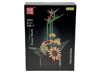 Klocki - słonecznik w doniczce