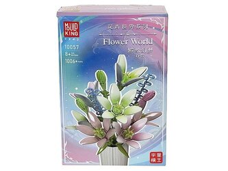 Klocki - kwiaty w wazonie