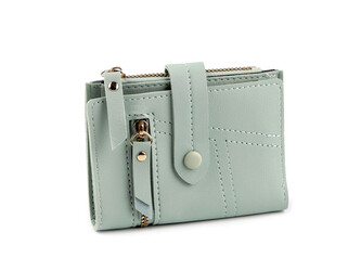 Dámská peněženka plochá 9x12 cm - 1 ks - 3 zelená šalvěj světlá