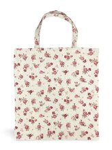 Bavlněná nákupní taška s delším popruhem na rameno - Malé růžičky