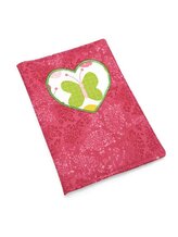 Obal na očkovací a zdravotní průkaz dítěte - Srdce a zelený motýl