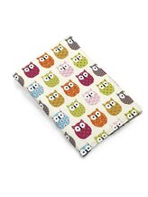 Obal na očkovací a zdravotní průkaz dítěte - Růžové sovy