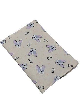 Obal na veterinární očkovací průkaz psa nebo kočky -  Broskvový buldog