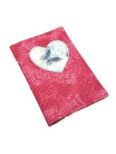 Obal na očkovací a zdravotní průkaz dítěte - Srdce - Modrý motýl 1