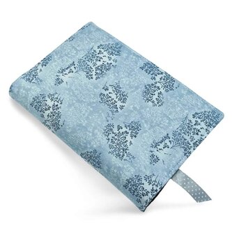 Nastavitelný obal na knihu v různých velikostech - Botanicals - šedé větvičky - velikost M