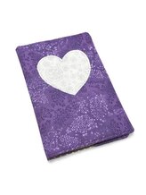 Obal na očkovací a zdravotní průkaz dítěte - Srdce a bílé mandaly