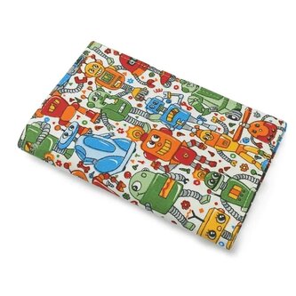 Obal na očkovací a zdravotní průkaz dítěte - Roboti