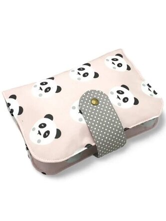 Plenkovník - organizér a pouzdro na pleny a vlhčené ubrousky -  Růžové pandy