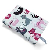 Nastavitelný obal na knihu v různých velikostech - Kočky - růžové - velikost S