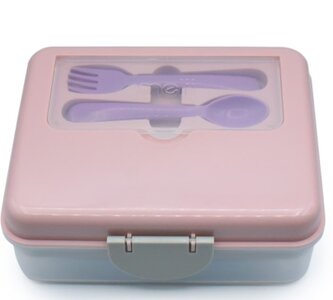 Dvoupatrová krabička na svačinu 1446 ml - růžová