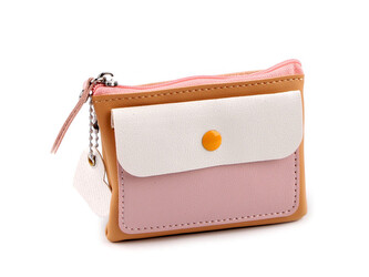 Peněženka / mini kabelka / klíčenka 8x10 cm - 1 ks - 3 béžová velbloudí