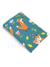 Obal na očkovací a zdravotní průkaz dítěte - Petrolejové lišky