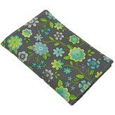 Obal na očkovací a zdravotní průkaz dítěte - Šedé kytky