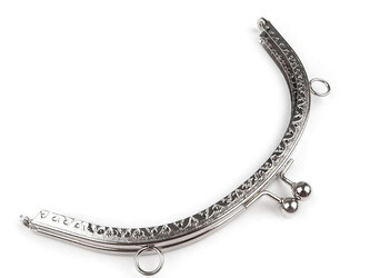 Rámeček na výrobu kabelky našívací 19x14,5 cm - 1 ks - 3 nikl Rámeček na výrobu kabelky našívací 19x14,5 cm - 1 ks - 3 nikl