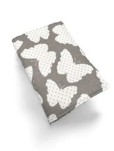 Obal na očkovací a zdravotní průkaz dítěte - Šedí motýli