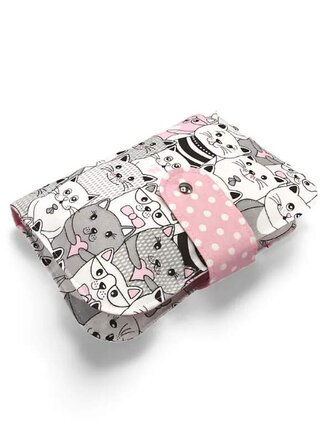 Plenkovník - organizér a pouzdro na pleny a vlhčené ubrousky -  Růžové kočky v kině