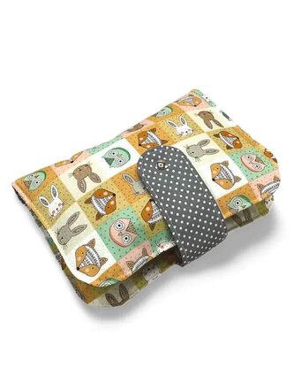 Plenkovník - organizér a pouzdro na pleny a vlhčené ubrousky -  Pastelová zvířátka III.
