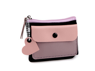 Peněženka / mini kabelka / klíčenka 8x10 cm - 1 ks - 8 černá