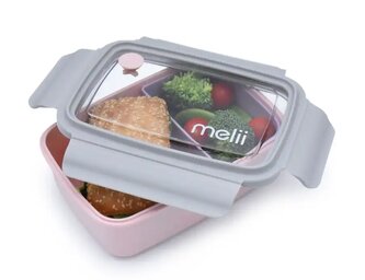 Bento Box krabička na svačinu 880 ml - růžová