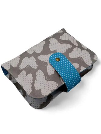 Plenkovník - organizér a pouzdro na pleny a vlhčené ubrousky -  Motýlci s modrou