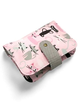 Plenkovník - organizér a pouzdro na pleny a vlhčené ubrousky -  Růžové kočky