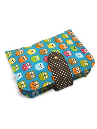 Plenkovník - organizér a pouzdro na pleny a vlhčené ubrousky -  Modré sovičky