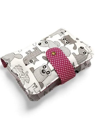 Plenkovník - organizér a pouzdro na pleny a vlhčené ubrousky -  Zvířátka s růžovou