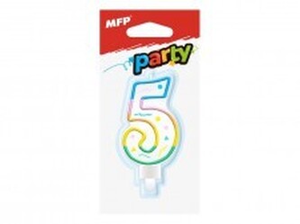 Dortová svíčka MFP č. 5 duhová