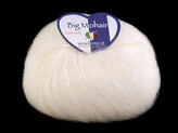 Pletací příze Big Mohair 25 g - 1 ks - 14 (1) bílá mléčná