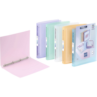 Viquel, Pořadač Propysoft Perso A4 + kapsa, 4kr, 2,5 cm, transp. pastel