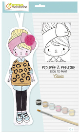 Lalka Olivia tkaninowa do pomalowania, Avenue Mandarine