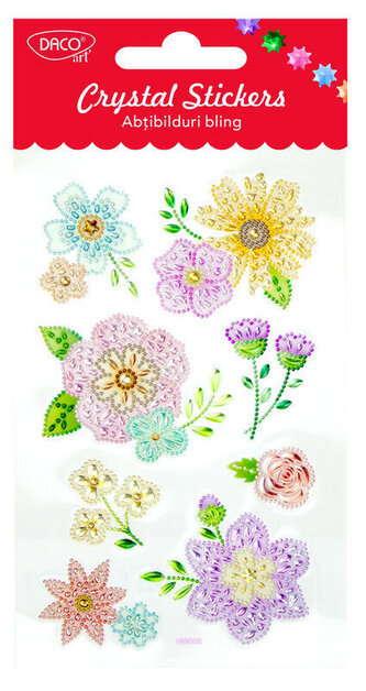 Samolepky Crystal Květiny