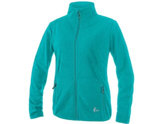 Mikina CXS GRANBY LADY, dámská, fleece, tyrkysově zelená, vel. 2XL