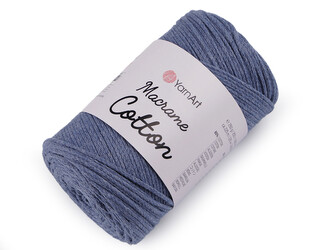 Pletací příze Macrame Cotton 250 g - 1 ks - 56 (761) modrá jeans
