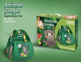 Namiot samorozkładający 77cm + 50 piłek Dżungla