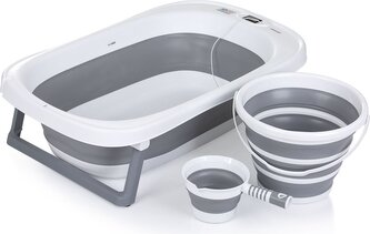 CHIPOLINO Skládací vanička Bali s doplňky Grey