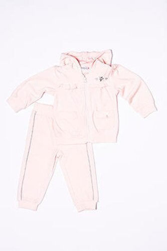 Tepláková souprava dívčí sametová, Minoti, MOUSE 14, růžová - 86/92