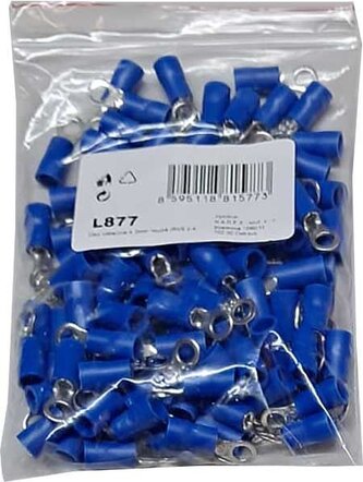Oko kabelové 4,3mm modré (RVS 2-4), balení 100ks