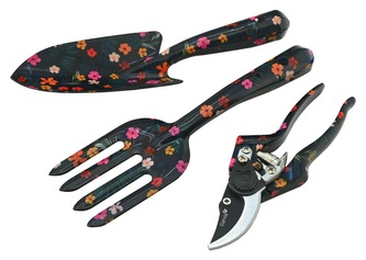 Sada zahradního nářadí 3ks Dark Flowers