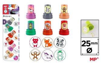 Stempelki dla dzieci zwierzaki 6szt