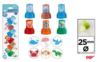 Stempelki dla dzieci morskie zwierzęta 6szt