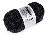 Pletací příze Papatya Love Glitter 100 g - 1 ks - 5 (2000) černá stříbrná