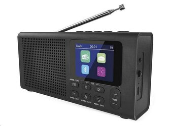 Rádio EMOS P-600B /E0090/ černé, DAB+/FM, 3 W, Bluetooth, USB vstup