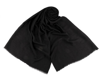 Letní šátek / šála / pléd jednobarevný 85x180 cm - 1 ks - 10 černá