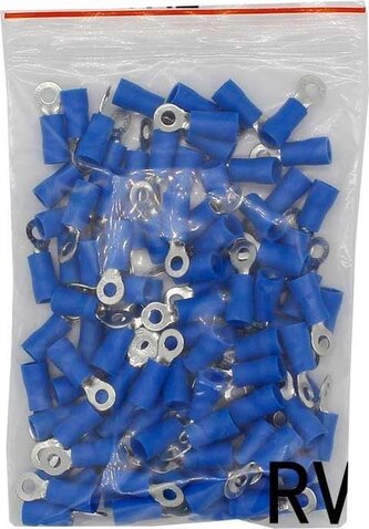 Oko kabelové 3,7mm modré (RVS 2-3,5), balení 100ks